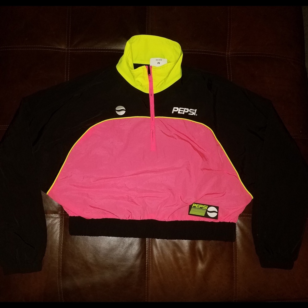 Forever 21 nylon cropped pullover.